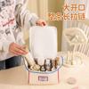 Large Capacity Cute Makeup Bag with Zipper Closure Portable Cosmetic Organizer Bag with Handle for Outdoor Travel School Use