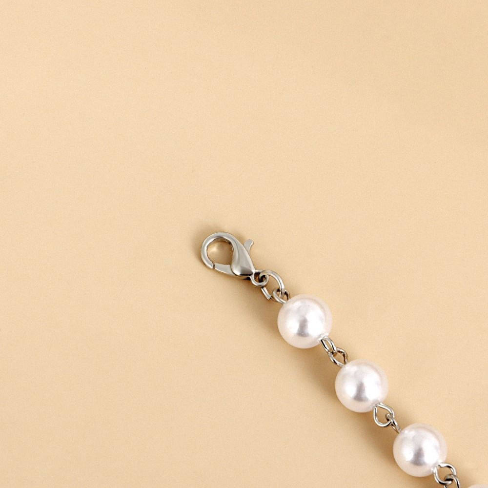 Charm Cross Rosary Necklace Handmade Double-layer Cross Pendant Choker Girl Gifts