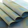 Set of 6 Rectangle Placemats for Dinning Table Luxury PVC Woven Vinyl Table Mats Washable and Heat Insulation Kitchen Place Mats