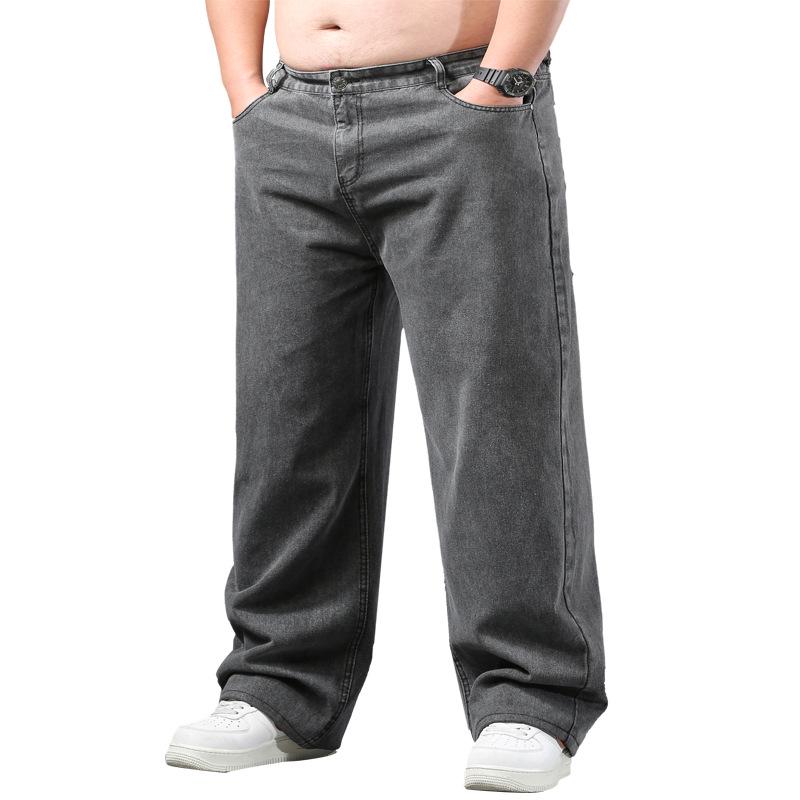 Men's Plus Size Loose Straight Leg Jeans - Extra Large, Wide Leg, Deep Rise