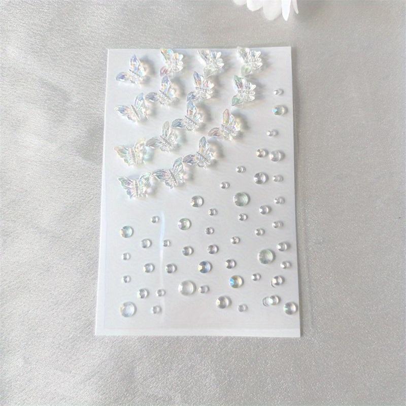 Butterfly Glittery Simulation Gem Stickers Makeup Party Music Festival DIY Eyes Face Jewels Stickers Art Gifts Performances Wedding Fake Tattoos