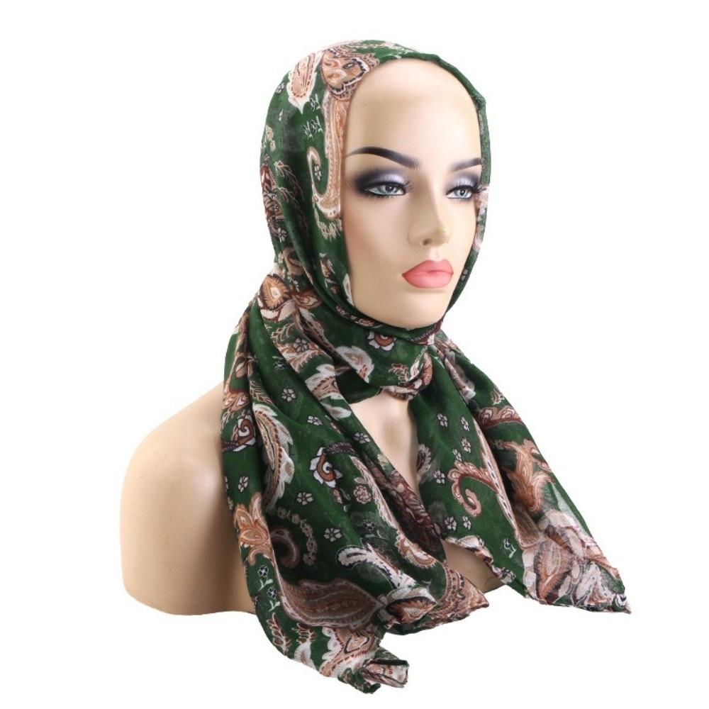 

Voile Turban Hat Soft Elastic Beach Scarf Bali Style Paisley Headscarf Beach Wear 6