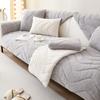 Nordic Quilting Wave Sofa Cover for Living Room Non-Slip Thick Plush Couch Cushion Mat Corner Sofa Cover Sofas Towel Home Decor
