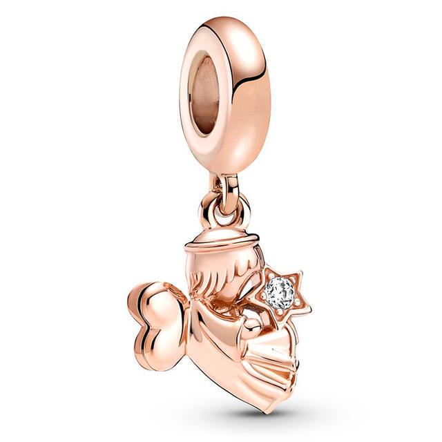 2pcs /Lot 45 Styles "Tree "Moon Star River Two In One Charms Beads Fit Original Diy Brand Bracelet Necklaces For Women Jewelry