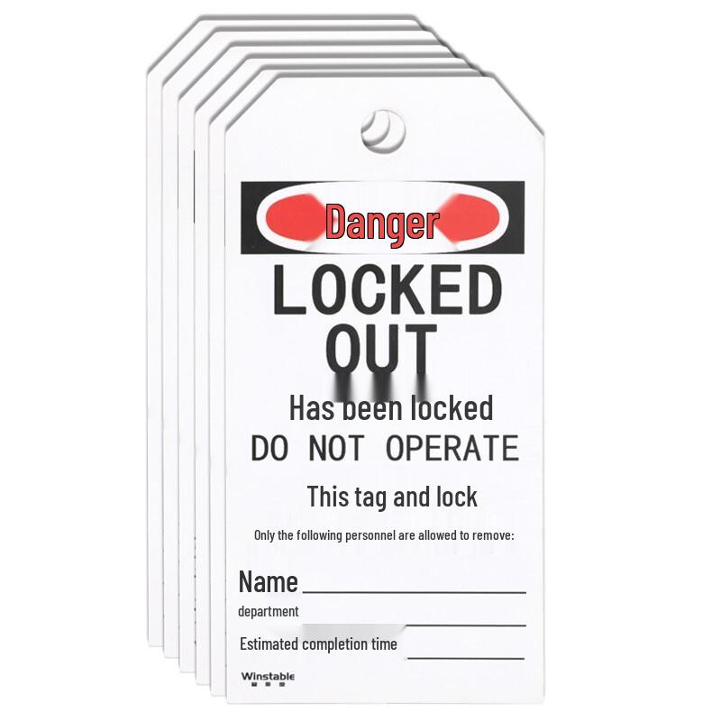 Wenstan W6013 Lockout Tagout Safety Tags