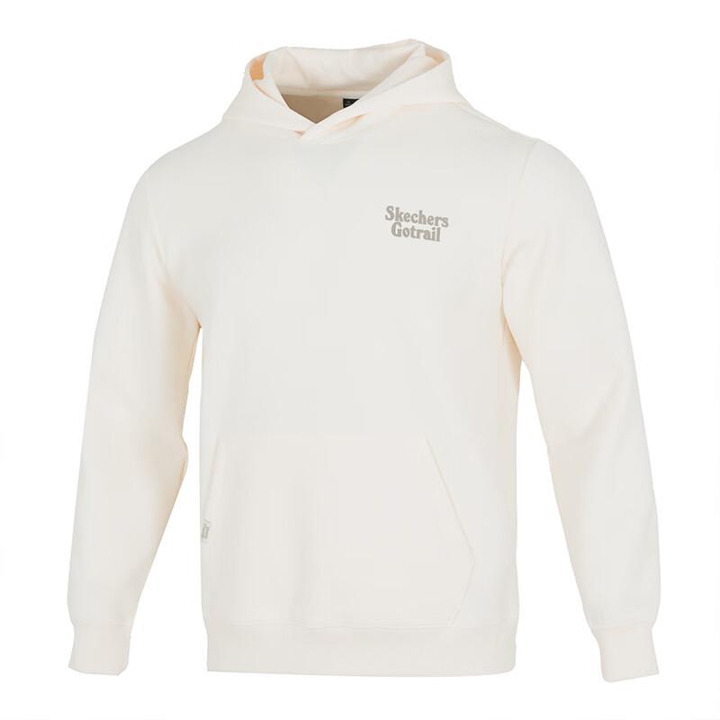 Skechers Windproof Durable Letter Hooded Long Sleeve Sweatshirt Unisex sweatshirt P325U005-00V7 S
