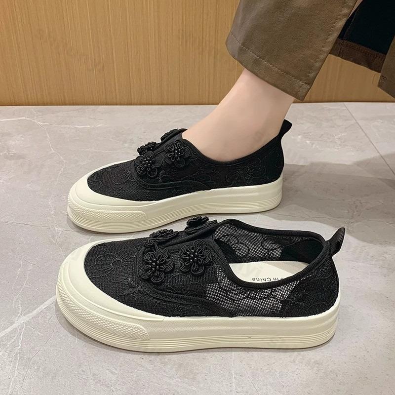 Modische Damen-Canvas-Freizeitschuhe Herbst 2026 Neue atmungsaktive flache Schuhe EVA-Einlegesohlenmaterial Bequeme Outdoor-Sportschuhe