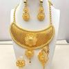 Middle East Jewelry Dubai Saudi Jewelry Bridal Necklace Earrings Ring Bracelet Four-piece Jewelry