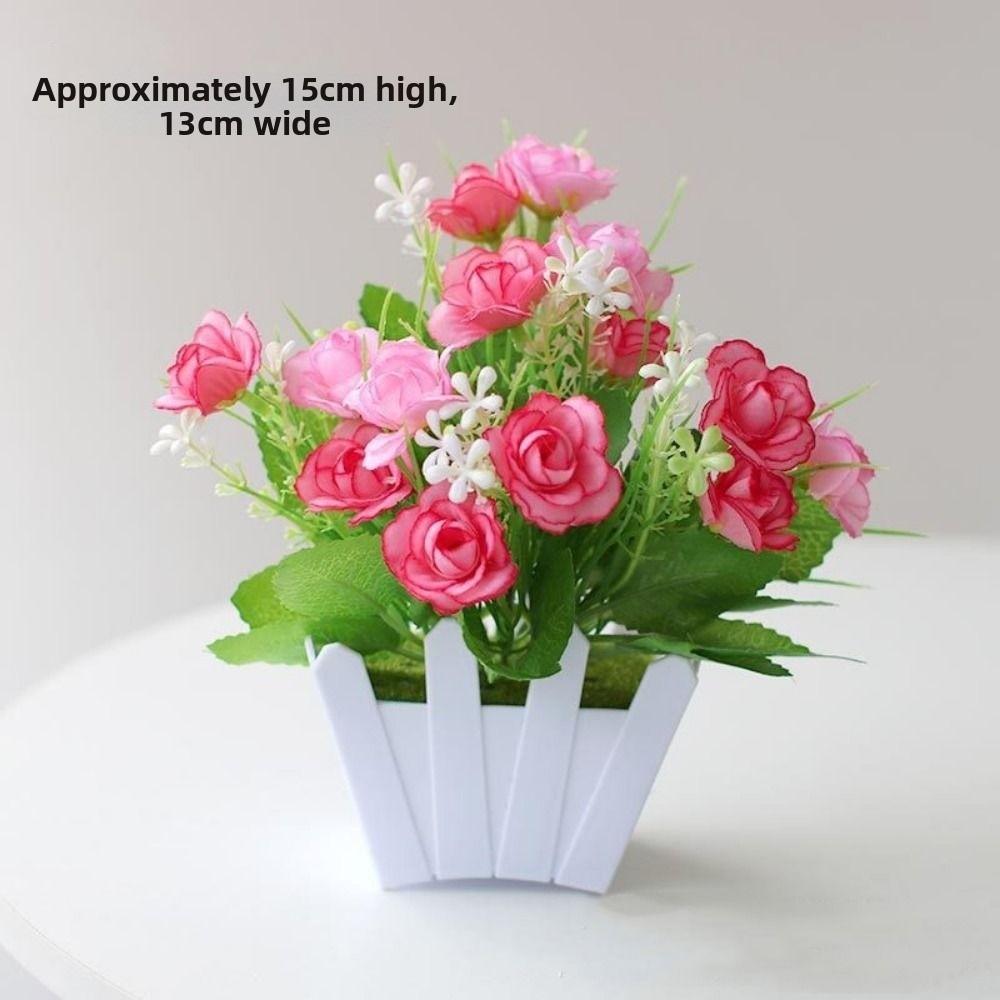 16~22cm Simulation Plant 10 Styles Fake Flower Potted New Artificial Flowers  Home Decor