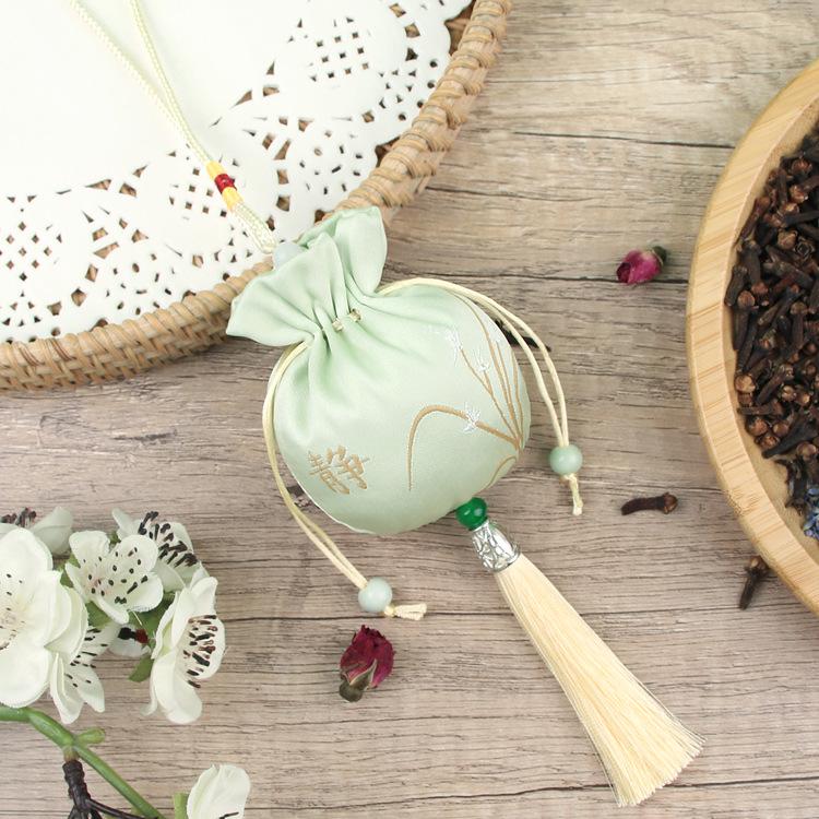 Embroidered Lavender Sachet: Dragon Boat Festival Car Pendant, Mosquito Repellent for Babies and Kids