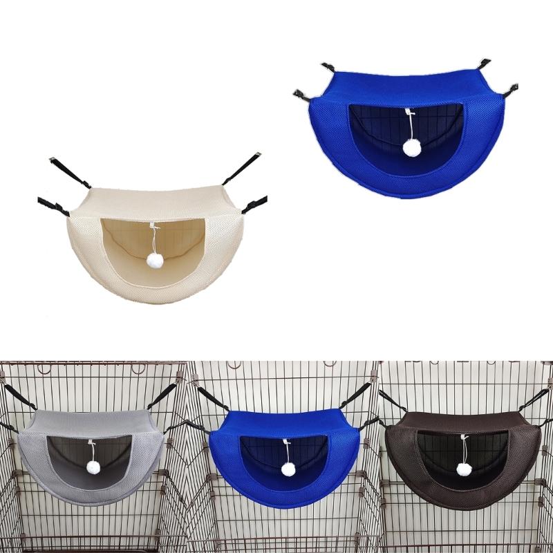 Cat Hammock Swing Bed Pet Kitten Breathable Mesh Sleeping Bed Anti-Scratching Hanging Hammock Bedding Small Pet Supplies