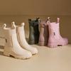 Women'SRain Boots - Slip-Resistant Thick Sole, Comfortable Fabric Inner & Insole, Versatile Outdoor Footwear for Casual Attire