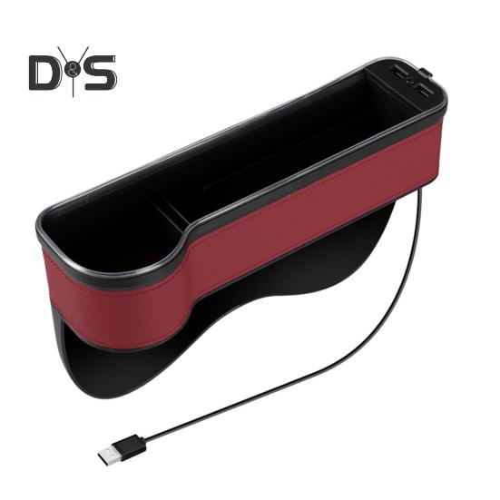 

Ящик для зберігання автомобільних розривів RGB із 7-кольоровим режимом заряджання, органайзером для швів автомобільного сидіння, перемикач пам’яті безпечного водіння червоний