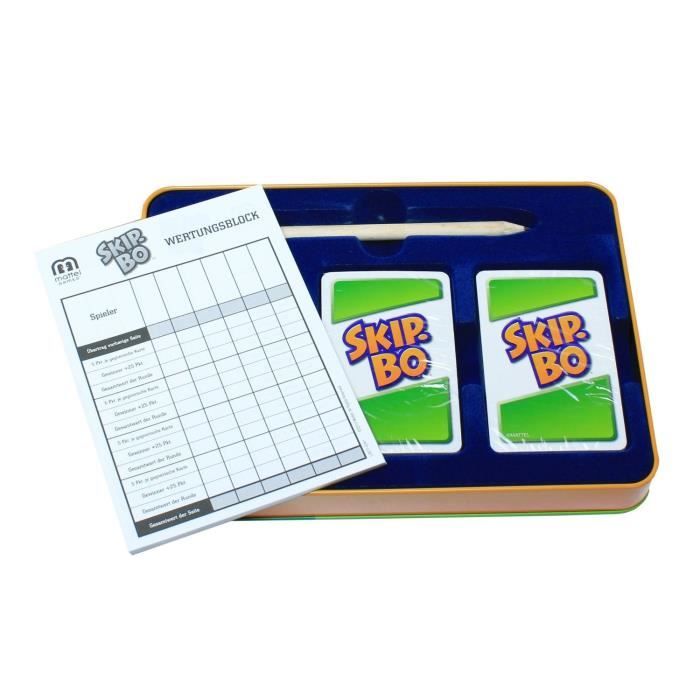 Board Game - Mattel - Skip Bo Deluxe - Mixed - Green - from 7 Years