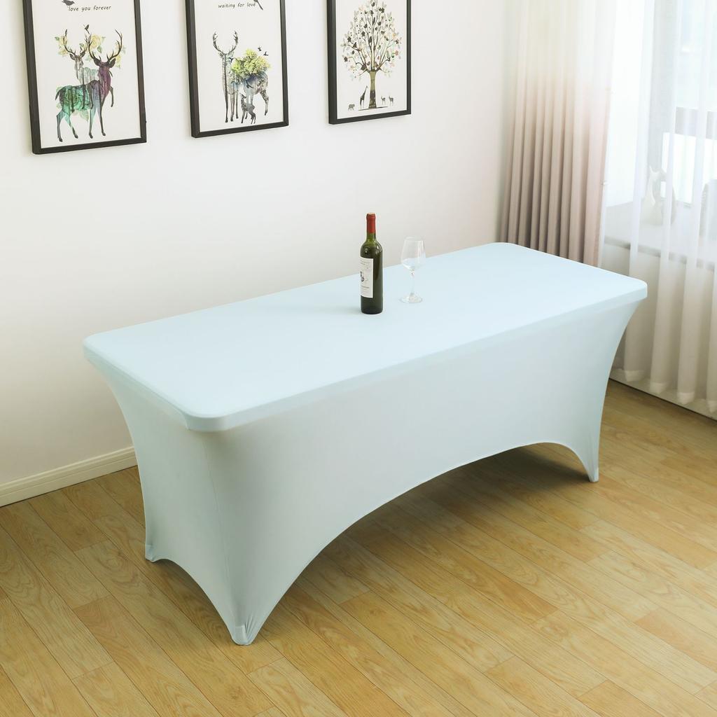 Elastic tablecloth cocktail bar for conference wedding outdoor wedding decoration table skirt tulle table skirt party birthday