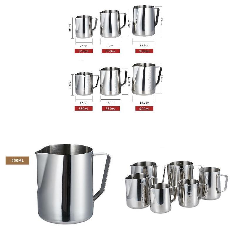 Thicken Latte Milk Steel Pitcher Stainless Scale Pitcher with Art
