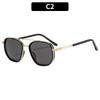 Women's Sunglasses, Men's and Women's Fashion Double-beam Metal Sunglasses, Driving Sunglasses