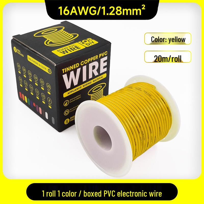 1007 PVC Electronic Wire 16AWG-30AWG Tinned Copper, Flying Lead Aviation Wire