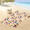 Colorful Heart Pattern Towel Beach towel quick-drying for travel outdoor sports jogging beach and swimming