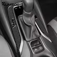 Real Soft Carbon Fiber RHD LHD Sticker For Toyota Corolla 2019 2020 2021 2022 2023 2024 Center Console Gear Shift Accessories.