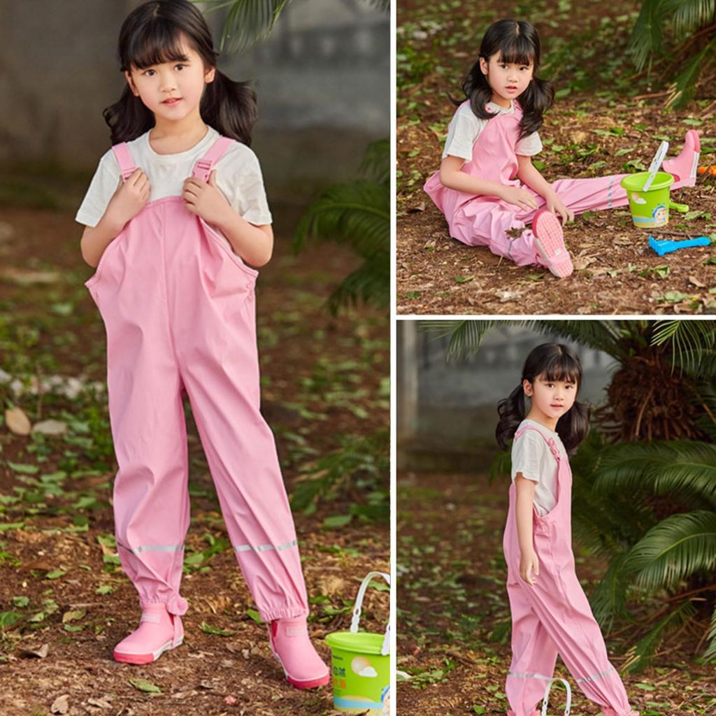 Sandbox PU Waterproof Long Rain For Kindergarten Kids and Elementary School Stain Suitable for Outdoor Rain Lightweight Reflective Tape Included