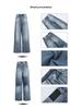 Women's American Street Style High-Waist Wide-Leg Jeans - Fall/Winter 2024 Collection - Straight, Loose, Slim Fit, Mopping Style