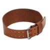 Weightlifting Belt 1 Layer Leather Double Prong Power Lifting Back Support Men Women Strength