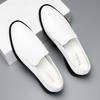 Fashion Fashion Casual Leather Shoes Business Formal Dress Shoes Lace Up Men's Loafers Genuine Leather Male Driving Footwear Moccasins
