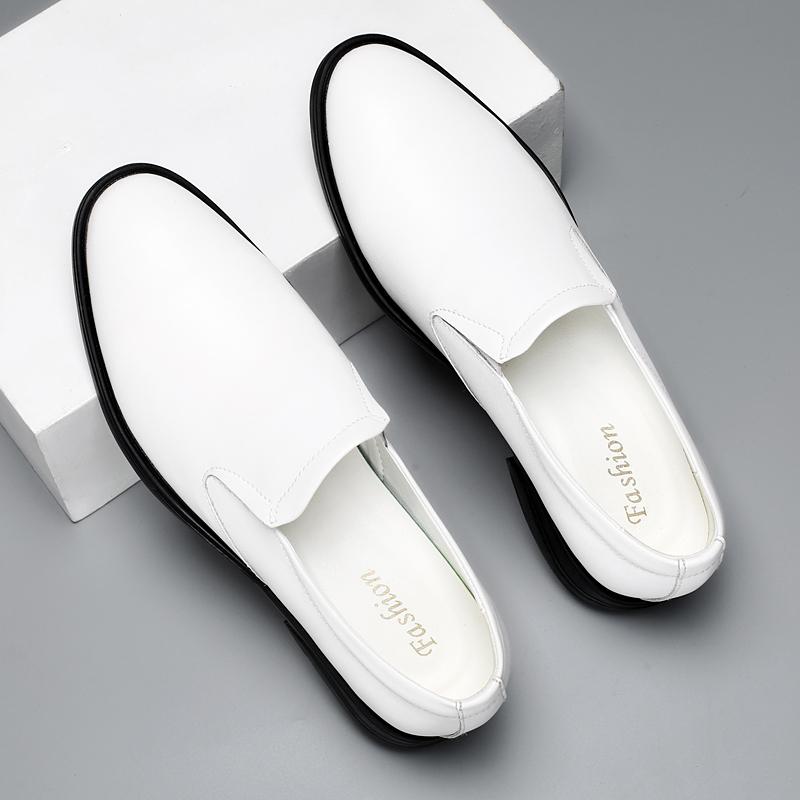 Fashion Fashion Casual Leather Shoes Business Formal Dress Shoes Lace Up Men's Loafers Genuine Leather Male Driving Footwear Moccasins