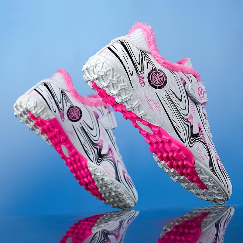Winter Youth Students Children's Football Shoes Boys Girls Flat Shattered Nails Competition Training Shoes Sneakers Girls