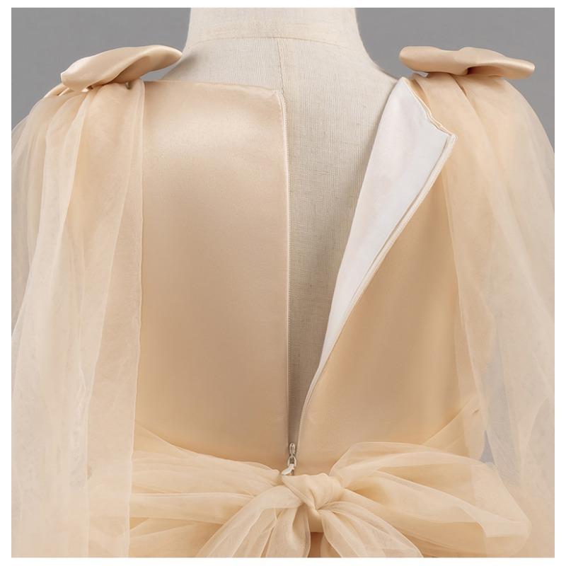 Little Girls Puffy Tulle Princess Dress For Birthday Wedding Stage Performance