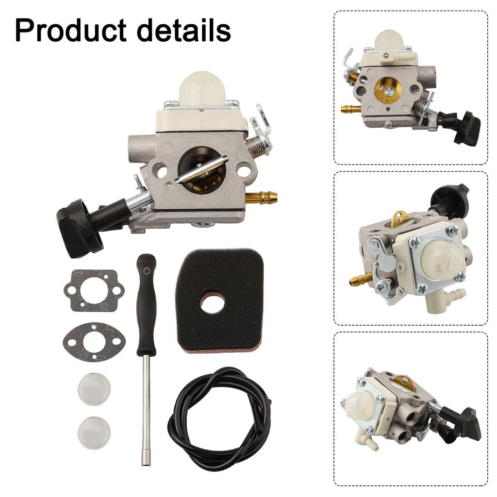 Outdoor Leaf Blowing Carburetor Kit Fuel Efficiency Reliable Operation Air Filter Included Compatible With BG56