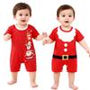 Alaiyaky Santa Christmas Costume for Babies and Kids, Knitted, Soft To the Touch, RomperCoverall Kigurumi Outfit for Boys and Girls, Popular Baby