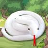 Leap Raupe [Improve Your Fortune] Snake, White Snake, Stuffed Animal, Large, White, Thick Body Ver. 120cm
