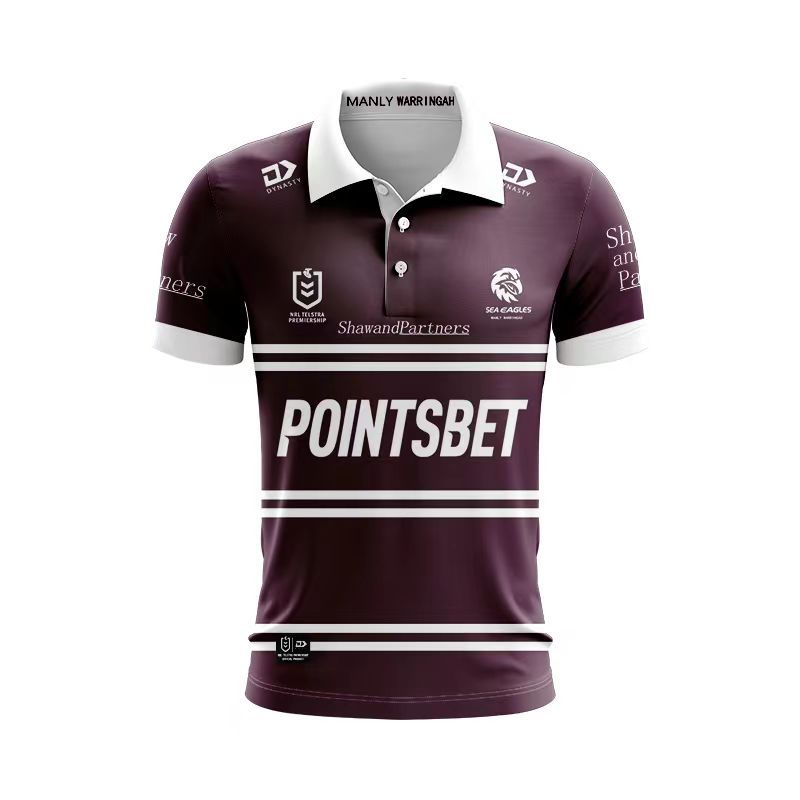 NRL West Tiger Seahawk Melbourne Cowboy Jaguar Rooster Houndhead Dog POLO Shirt T-Shirt Rugby Clothing S