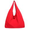 Large-capacity tote bag women's 2025 new simple solid color lazy wind shoulder bag casual commuting shopping cloth bag