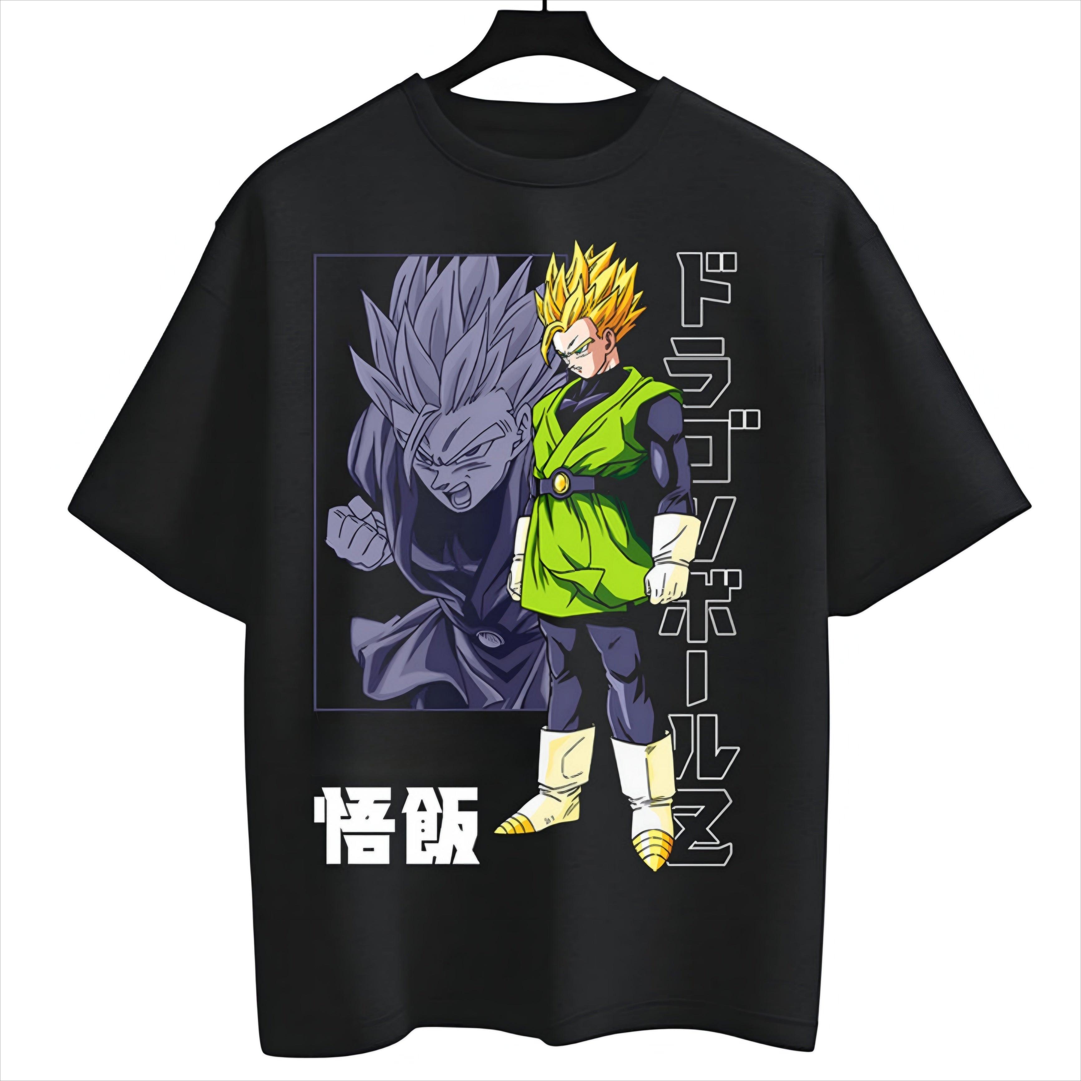 

Dragon Ball Z Gohan Super Saiyan Anime Graphic T Shirt Manga Streetwear Cotton Oversized Tee for Fans S разноцветный