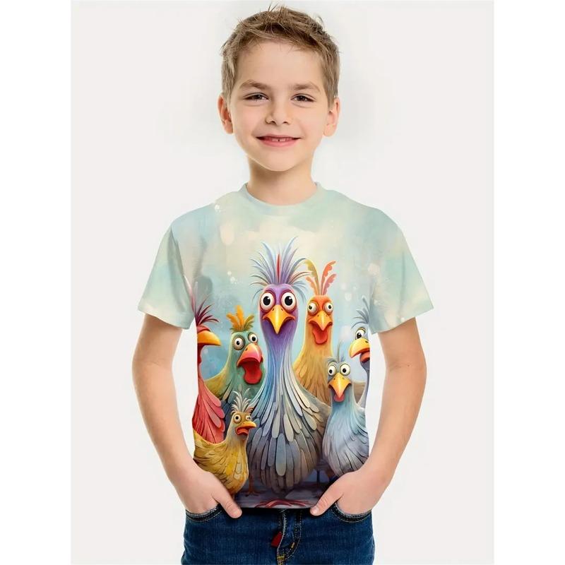 Nuovi Vestiti Cartoni Animati Gatto Estivi 2025 per Bambini, Maglietta Stampata Gatto 3D, Vestiti a Maniche Corte per Bambini, Moda Bambini T-s