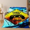 26 Style Gamer Zone Game Controller Flannel Blanket,Warm and Cozy Soft Throw Blanket for Home Bedroom Bed Sofa Travel Cover Kid