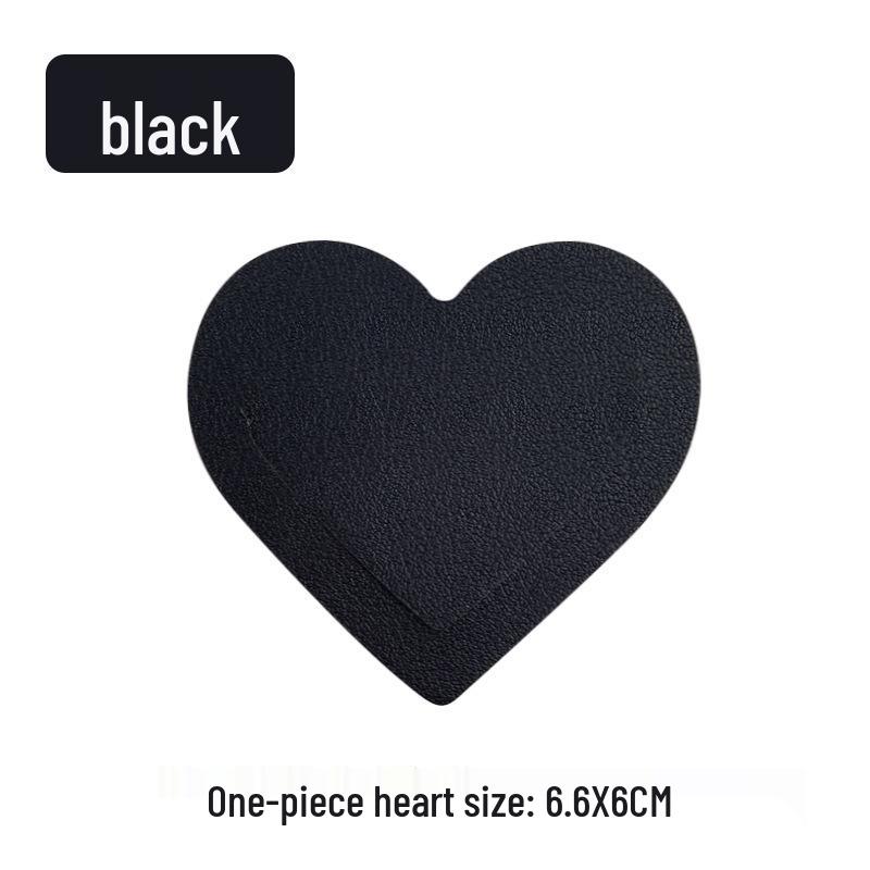 Customizable Heart-Shaped Leather Bookmark with PU Leather and Logo Personalization