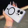 Frosted Semi Clear Magnetic Phone Case for OPPO Reno15 5G Soft TPU Shockproof Cover