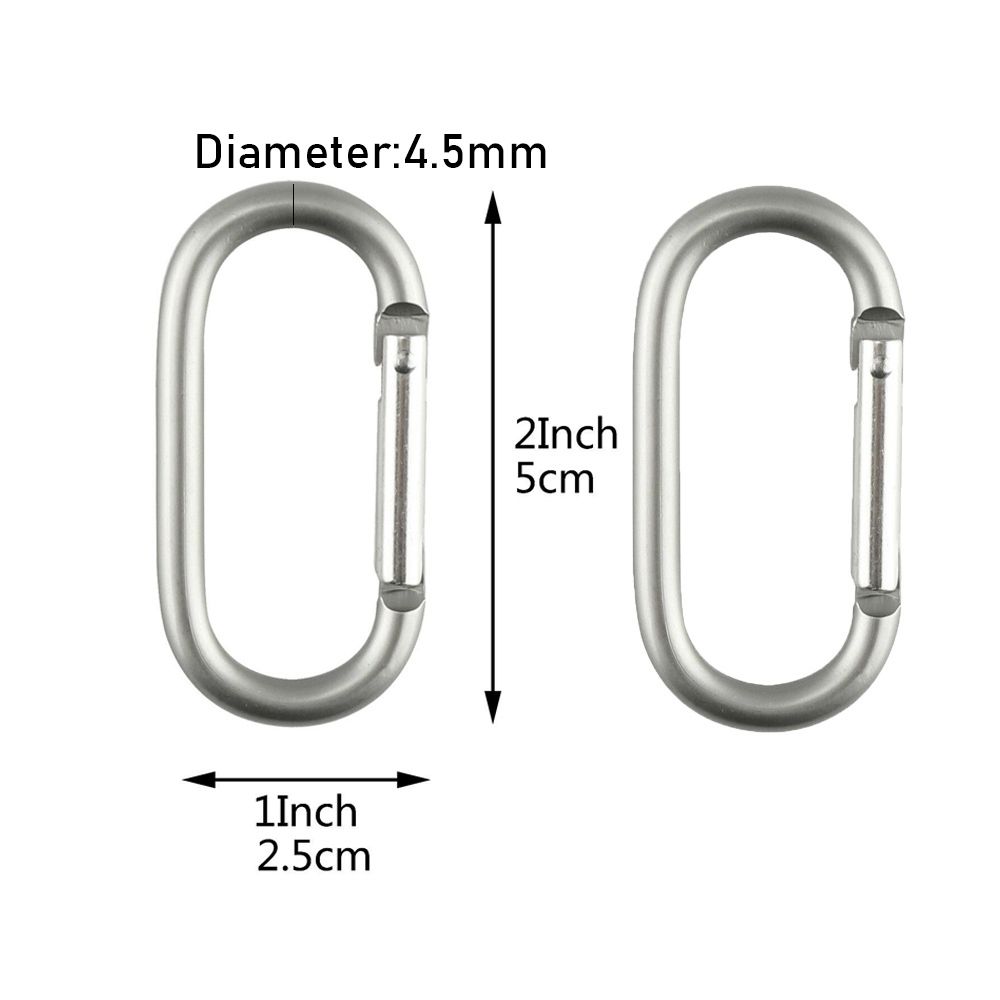 Aluminum Rings Outdoor Tool Camp Mountaineering Hook Climing Carabiner Buckle Keychain Travel Kit
