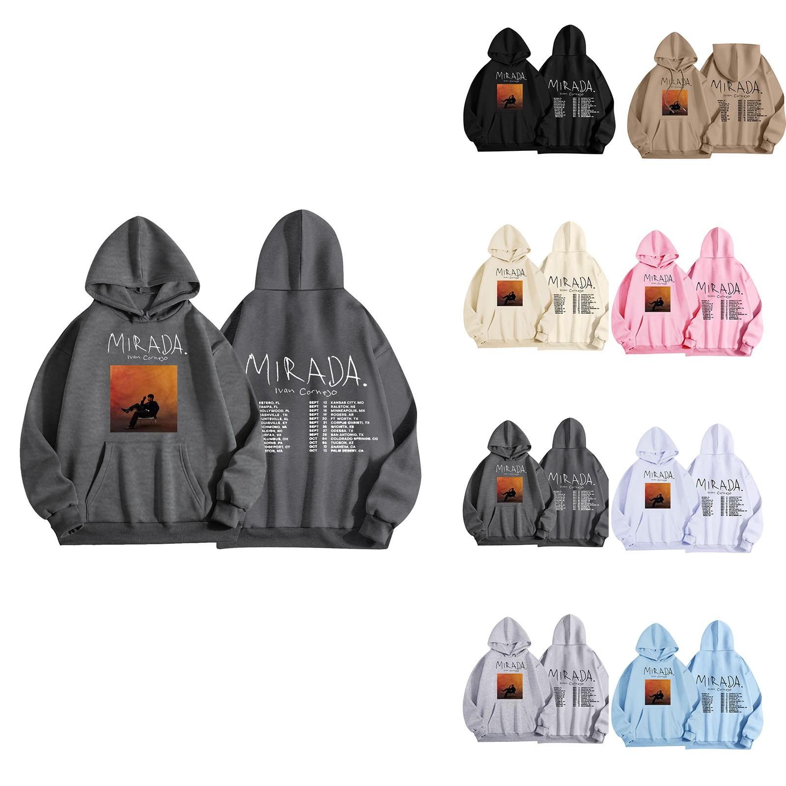 

Women s O-neck Long Sleeve Printed Top Solid Color Hoodie XXL