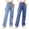 Women Denim Jeans Solid Stretch Straight Pants Ladies Casual Long Jean Trousers Pantalon Femme Pantalones De Mujer