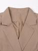 European-American Autumn/Winter Double-Breasted Slim-Fit Mid-Length Outerwear