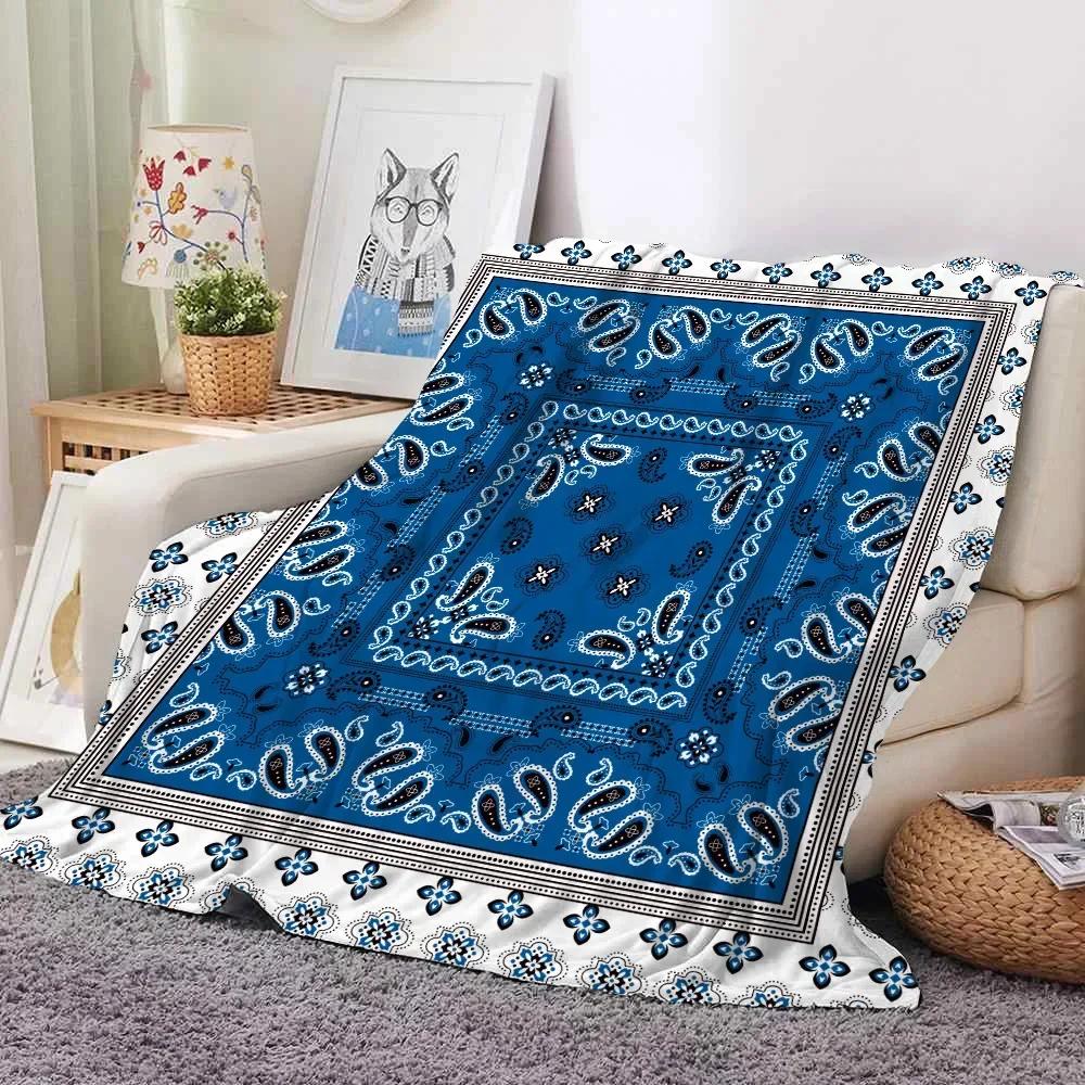 Bohemia Theme Flannel Throw Blanket Soft Warm Mystery for Bedroom Sofa Bed Decor Kids Adult Camping Gift King Queen Size Blanket