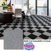 10 Pcs Anti Slip Floor Tiles Carpet Wall Tiles Anti Fouling Self-adhesive Square Carpet Stickers  Home Decoration Room Floor and Wall Decoration
