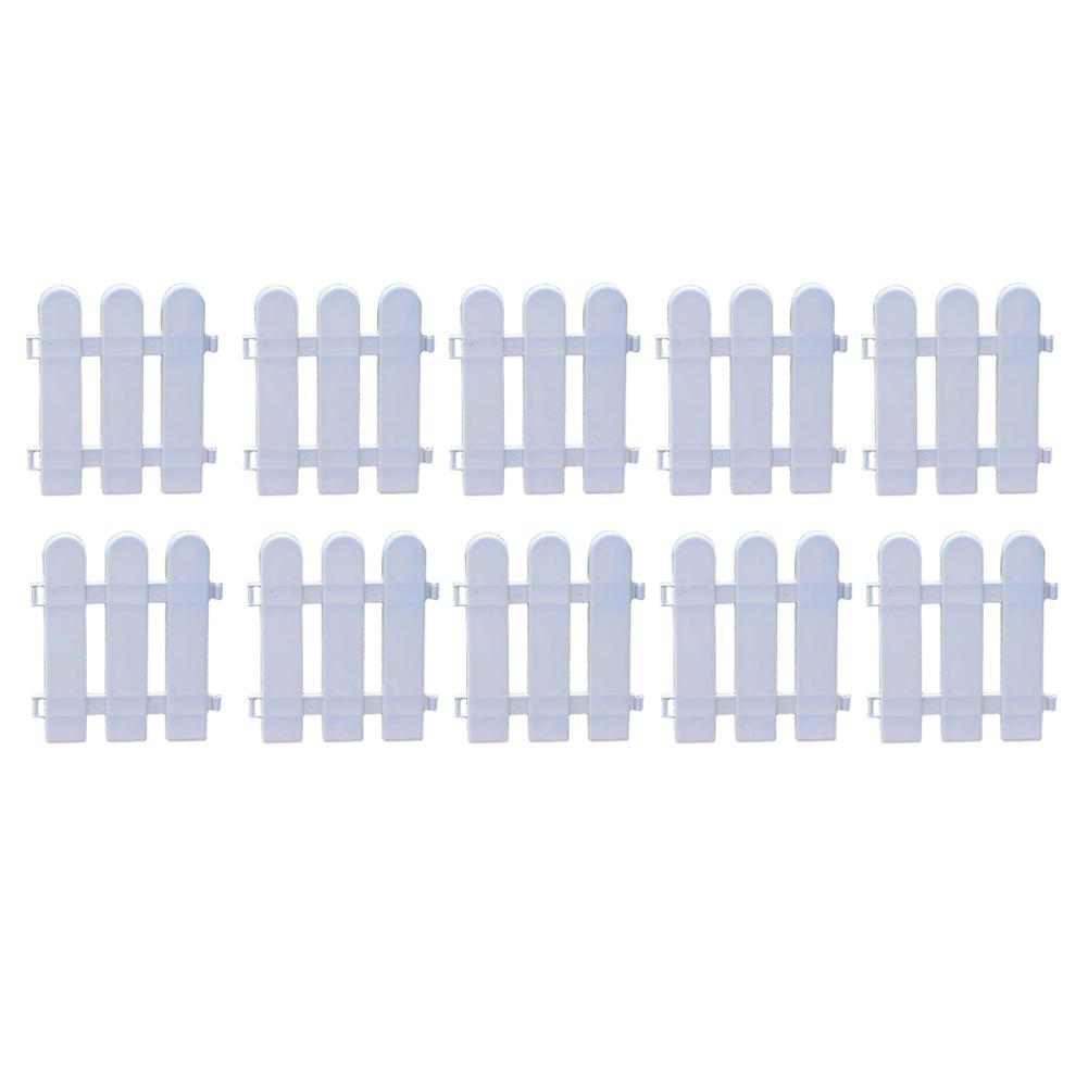 

10Pcs Plastic Garden Fence Border Edging For Flowerbeds Lawn Decoration Landscape Path 19x20cm DIY Home Garden Yard Fence