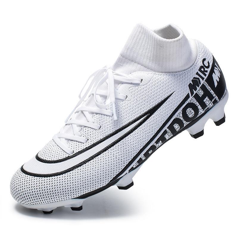 Competition women's football training shoes sports artificial turf couple broken nails children's high-top football shoes men