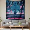Blade Runner Retro Poster Tapestry Wall Hanging, Sci-Fi Noir Classic Art, Cyberpunk Wall Decor for Bedroom Living Room